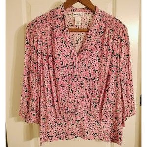 For The Republic Floral Blouse Top